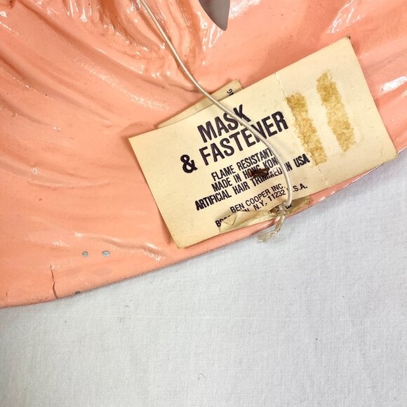 2 Vintage Plastic Halloween Masks Pirate Carmen Beard Adventure - Picture 7 of 7